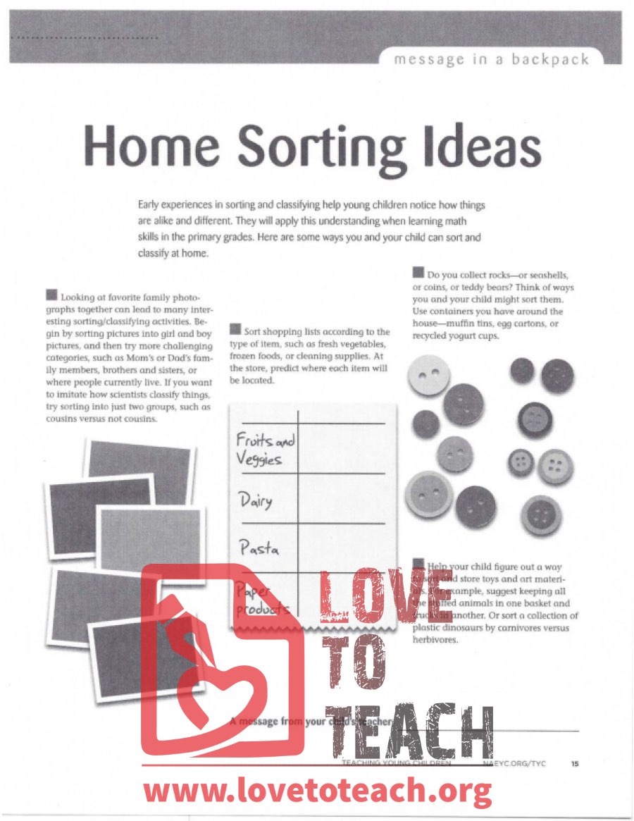 Home Sorting Ideas