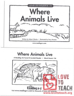 Where Animals Live (book)