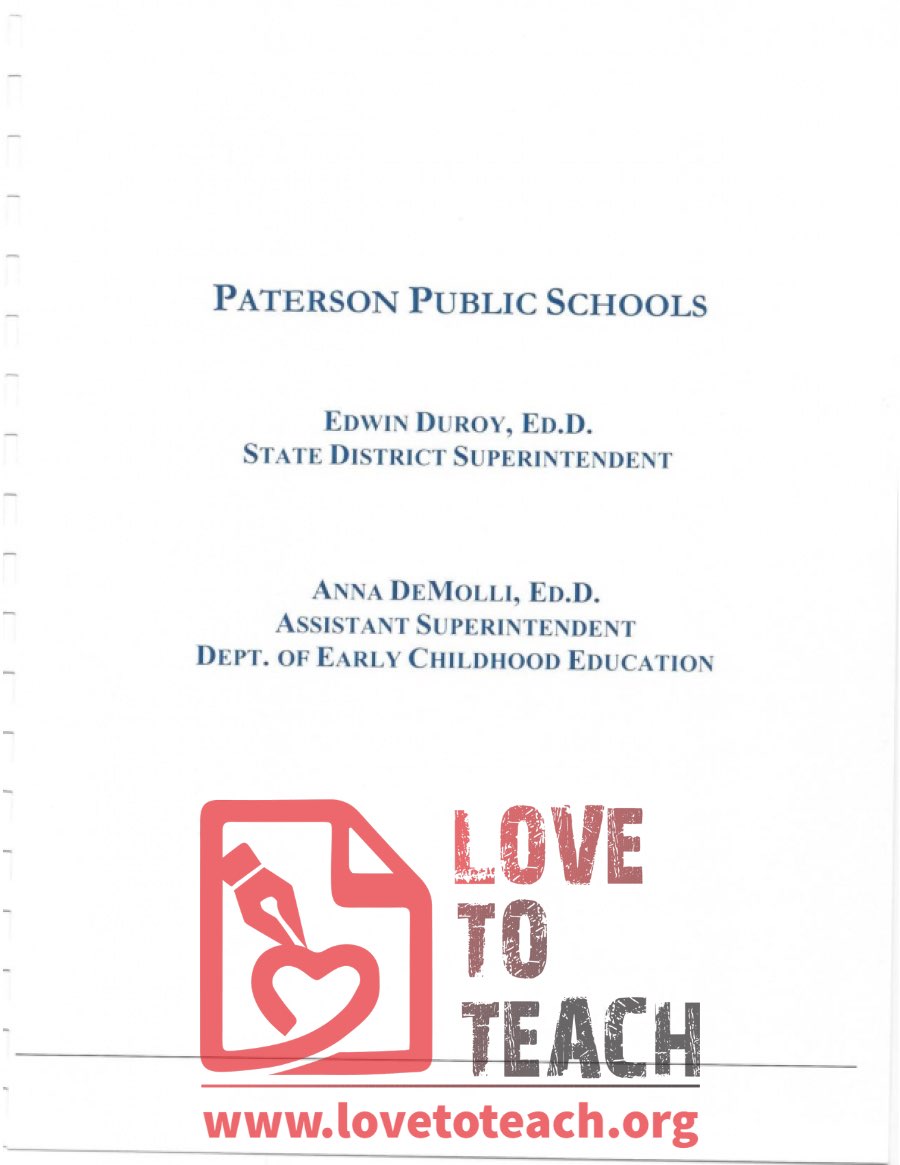 Paterson School Preschool Handbook