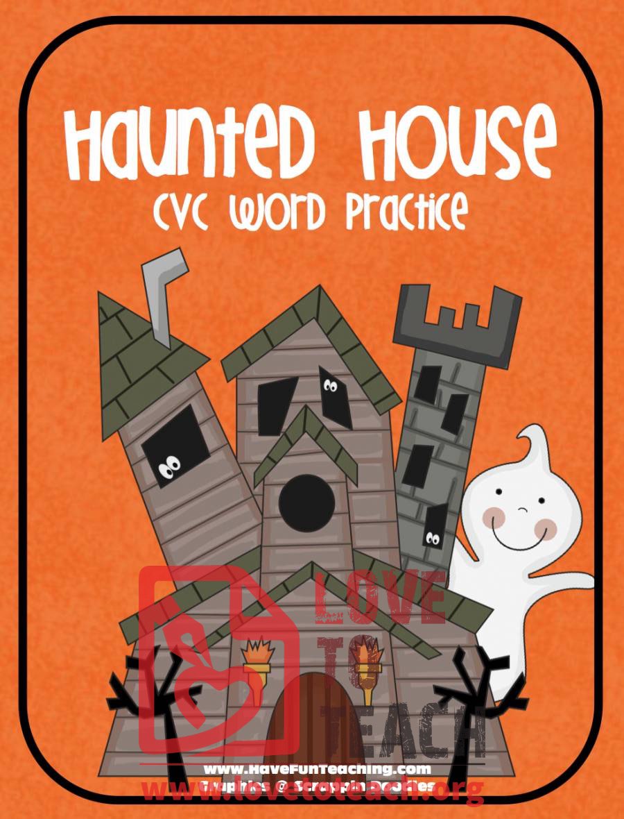 Haunted House CVC Word Practice