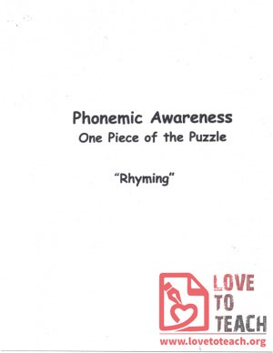 Phonemic Awareness - Rhyming