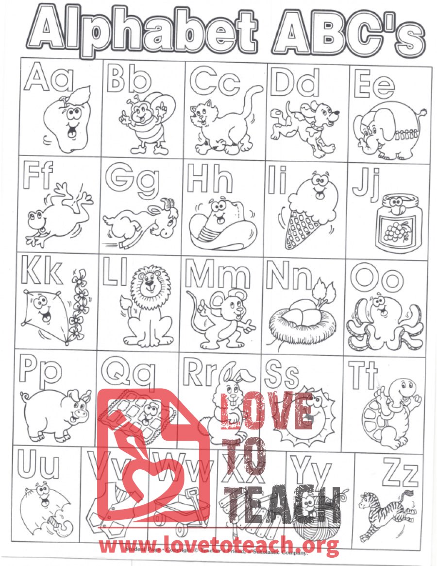 ABCs Coloring Page