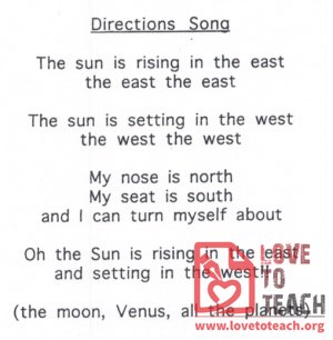 Directions Song