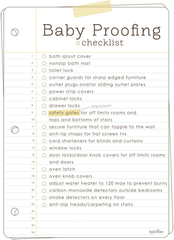 Baby Proofing Checklist — The Overwhelmed Mommy Blog