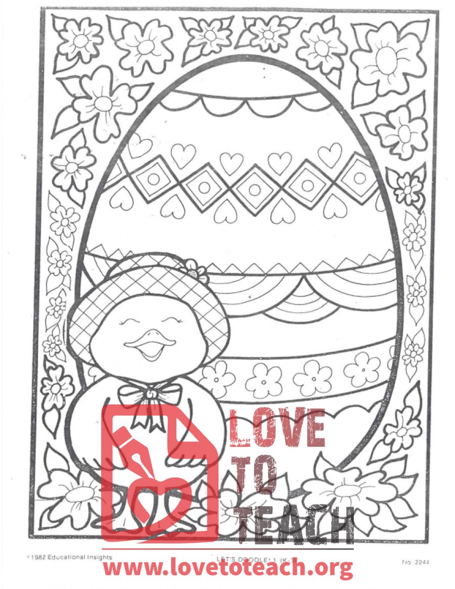 Easter Coloring Page