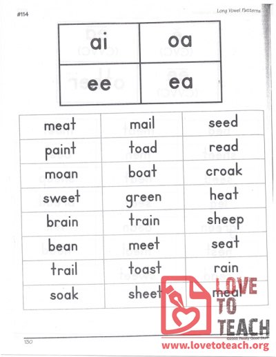 Long Vowel Patterns