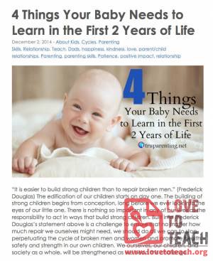 4 Things Your Baby Needs to Learn