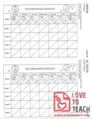Toothbrushing Checklist