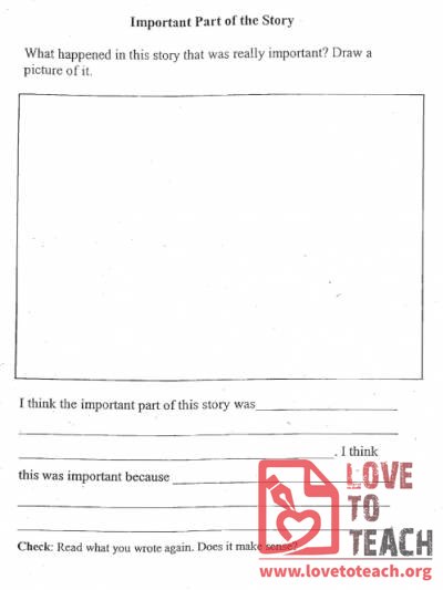 Important Part Worksheet