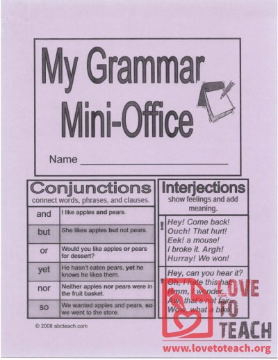 My Grammar Mini-Office