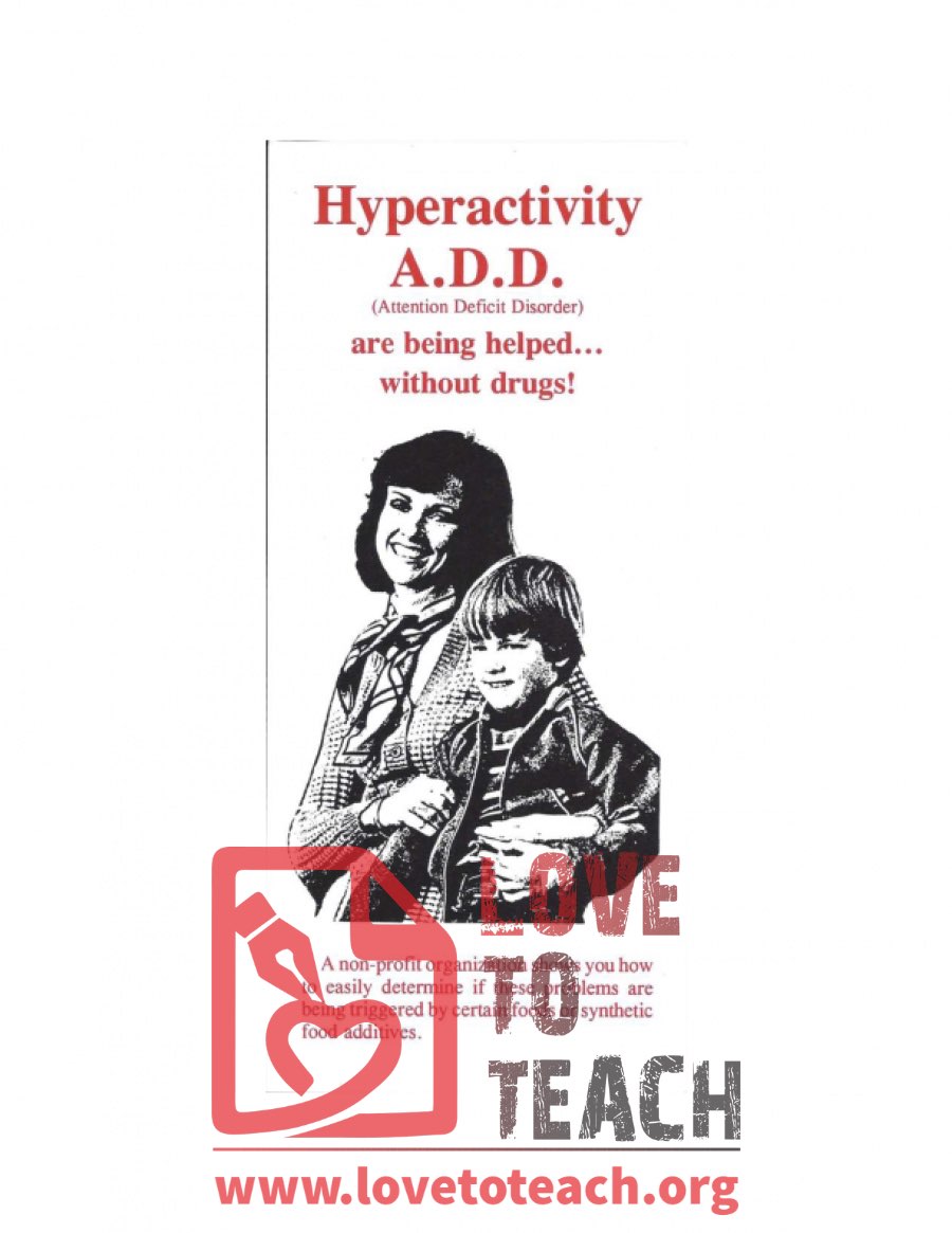 Hyperactivity ADD - Helped Without Drugs