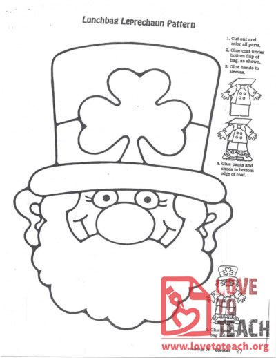 Lunchbag Leprechaun Pattern