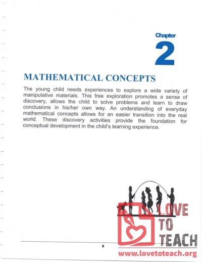 Preschool Handbook - Mathematical Concepts