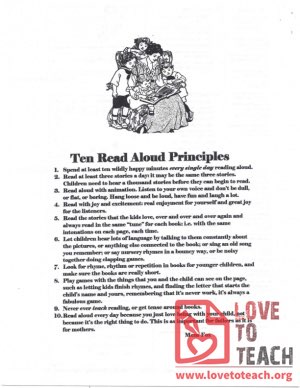 Ten Read Aloud Principles