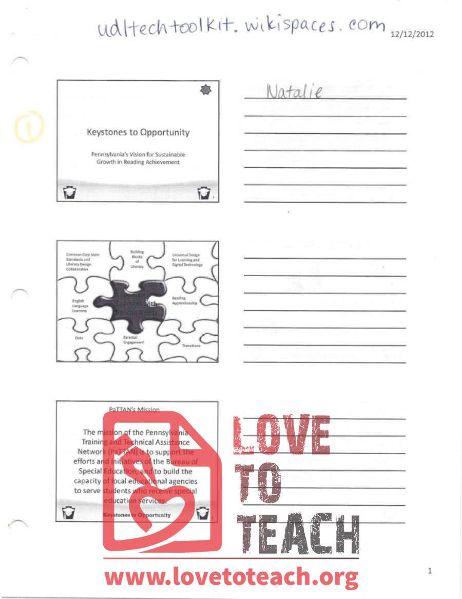 Powerpoint - Supporting Learners with Special Needs