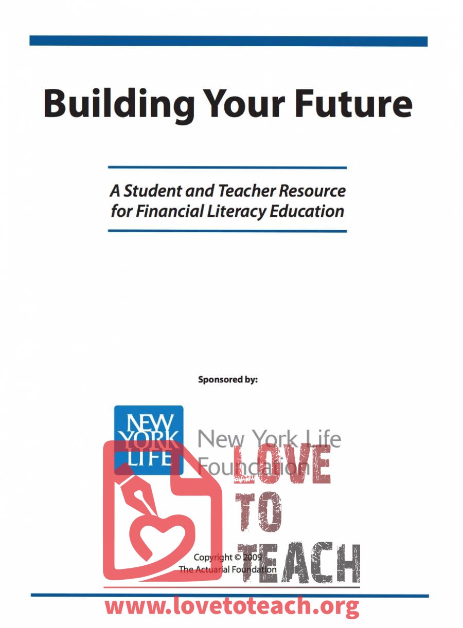 Building Your Future: Financial Literacy Education