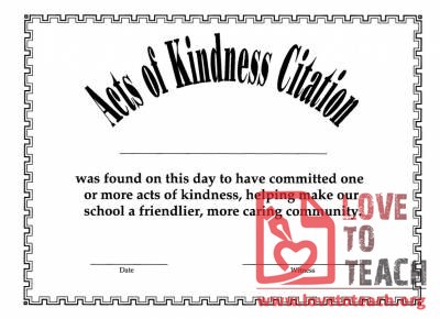 Act of Kindness Award