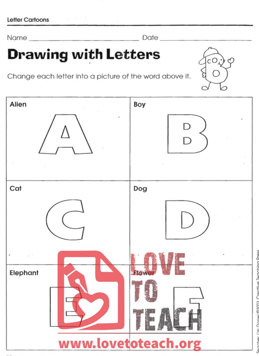 Letter Cartoons