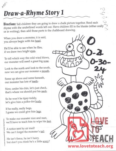 Draw-a-Rhyme Story