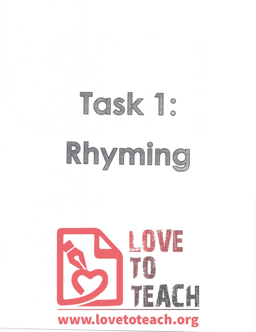 Rhyming Activity Packet