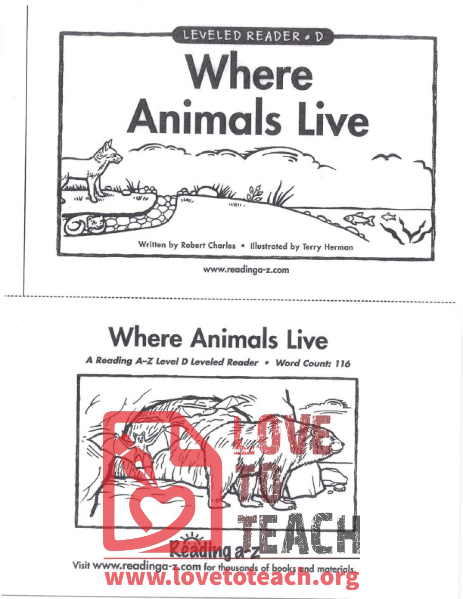 Where Animals Live (book)