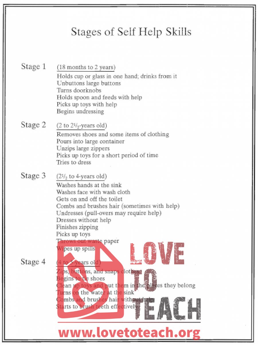 Stages of Development - Preschool