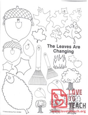 The Leaves Are Changing Coloring Page