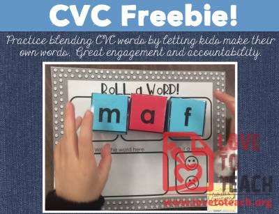 Roll A Word (CVC Practice)