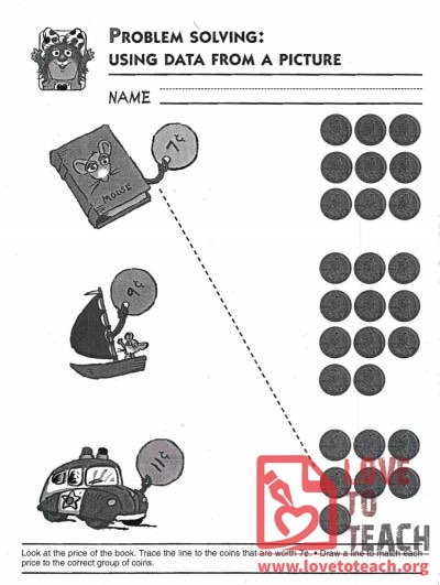 Penny Matching Worksheet