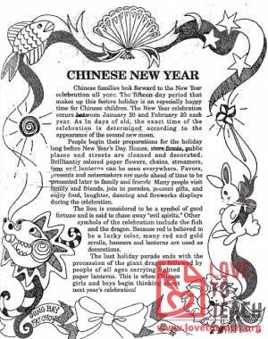 Chinese New Year Information