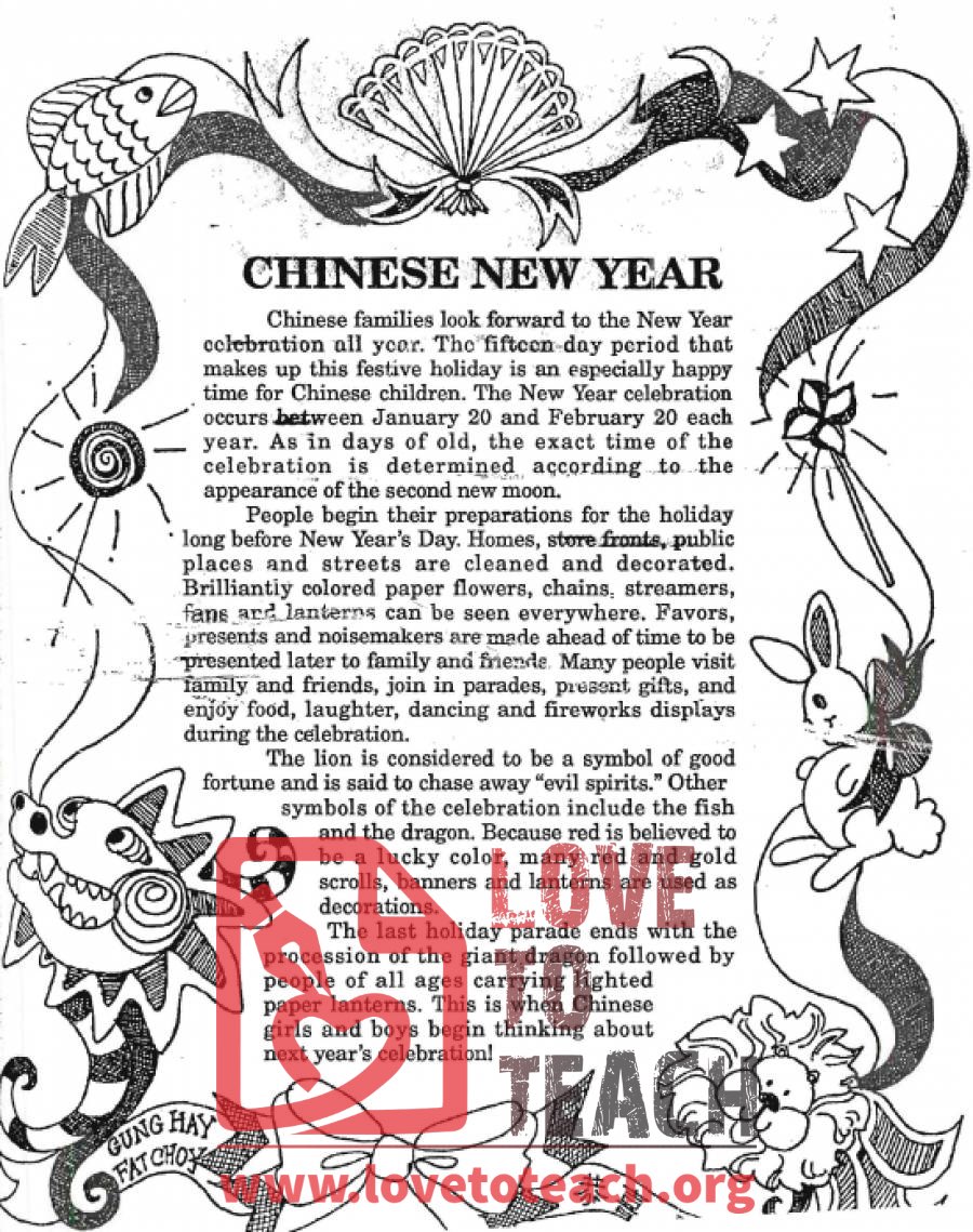 Chinese New Year Information