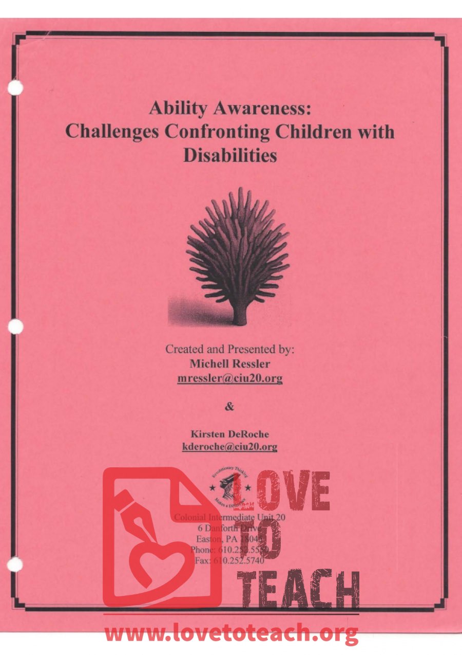 Challenges Confronting Children with Disabilities