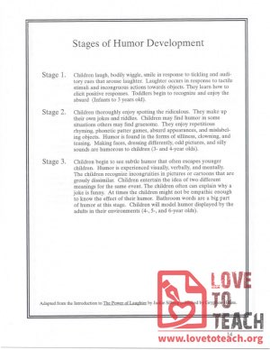 Stages of Humor Development