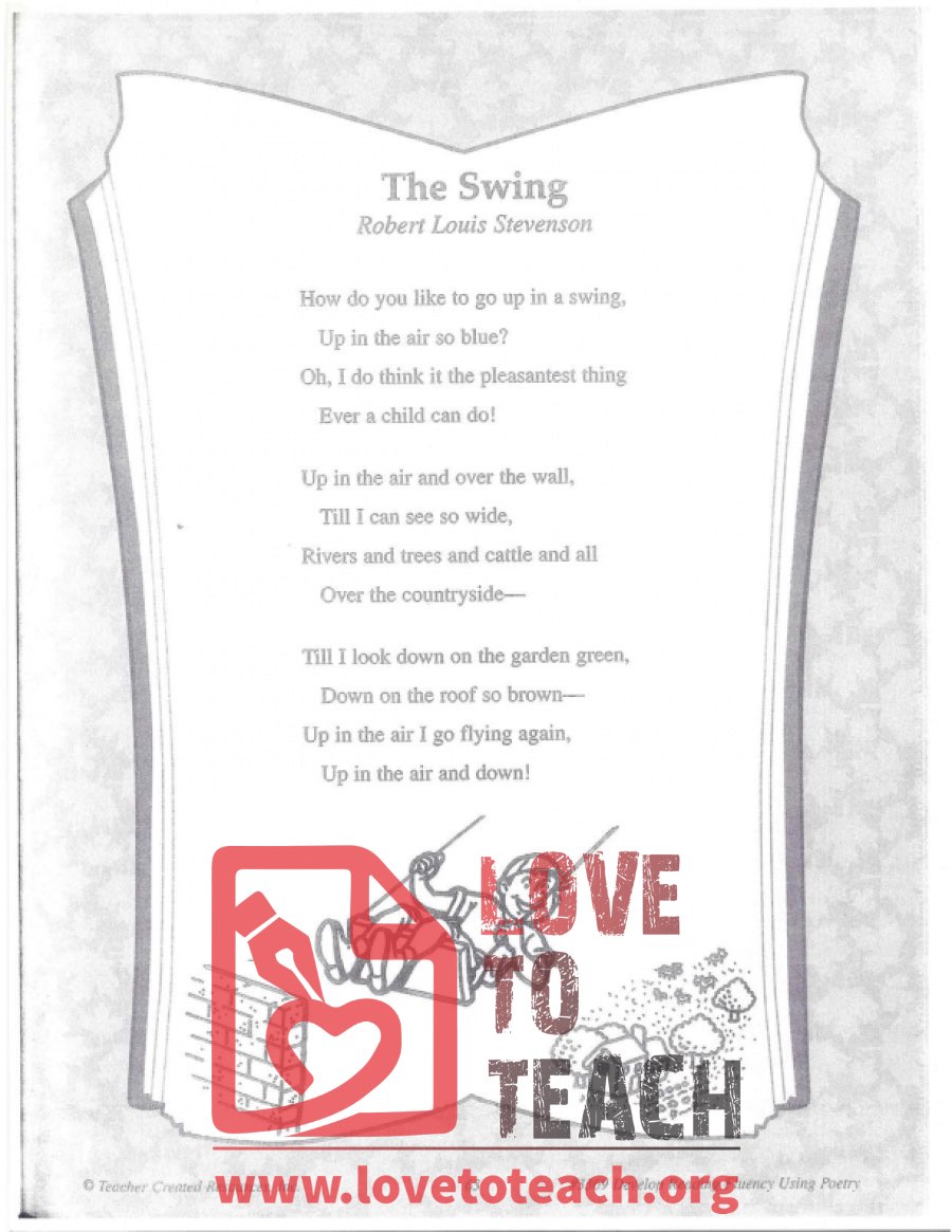 The Swing - Robert Lewis Stevenson