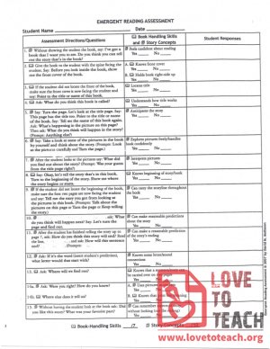 Emergent Reading Assessment