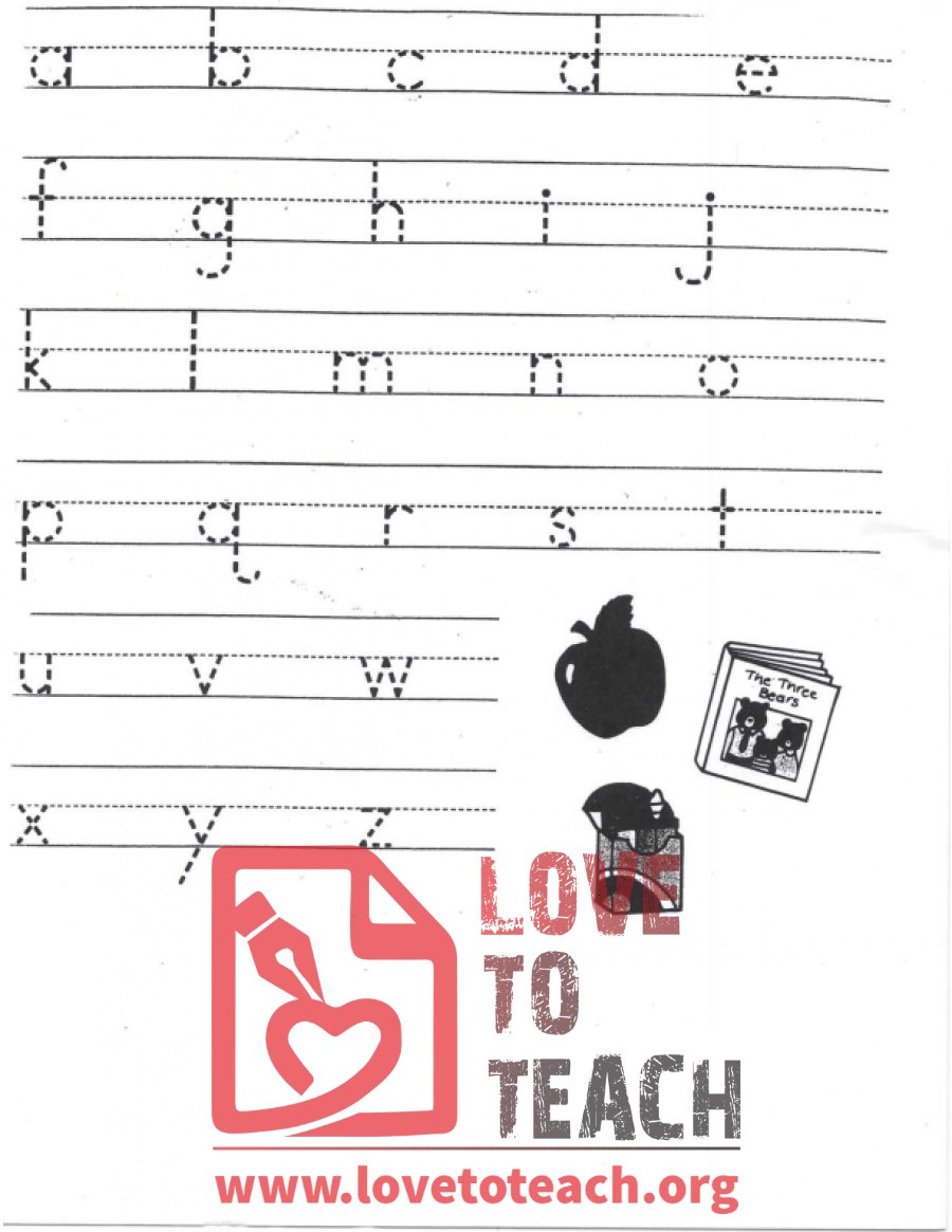 Alphabet Tracing Page