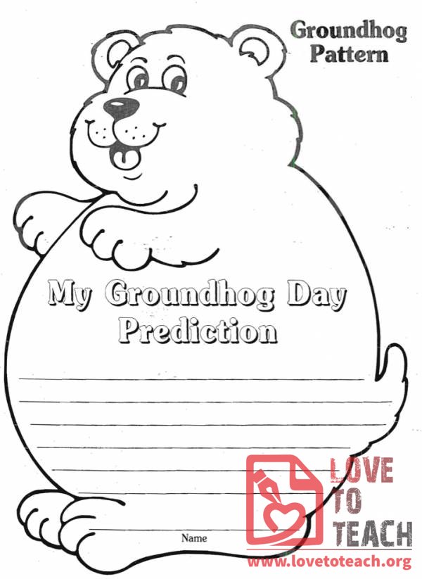 Groundhog Day Prediction Chart Kindergarten