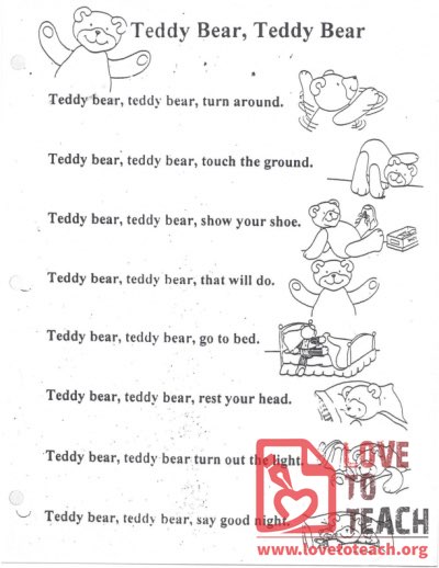 Teddy Bear, Teddy Bear