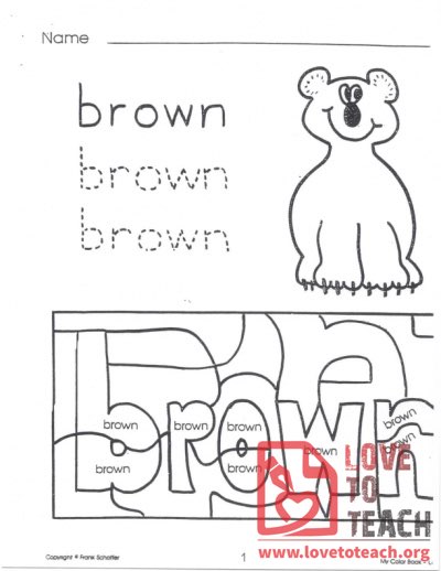 My Color Book - Brown