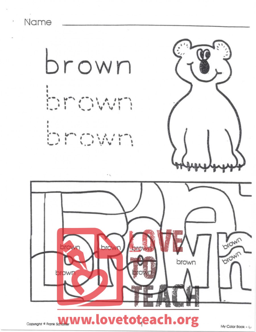 My Color Book - Brown