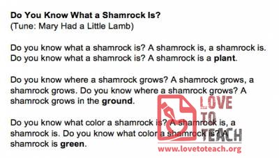 Do You Know What a Shamrock Is? Song