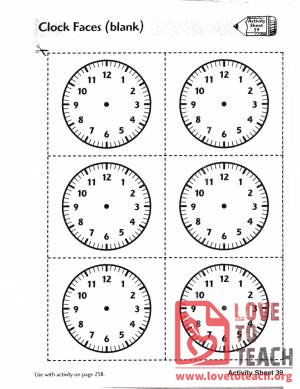 Analog Clock Faces (blank)