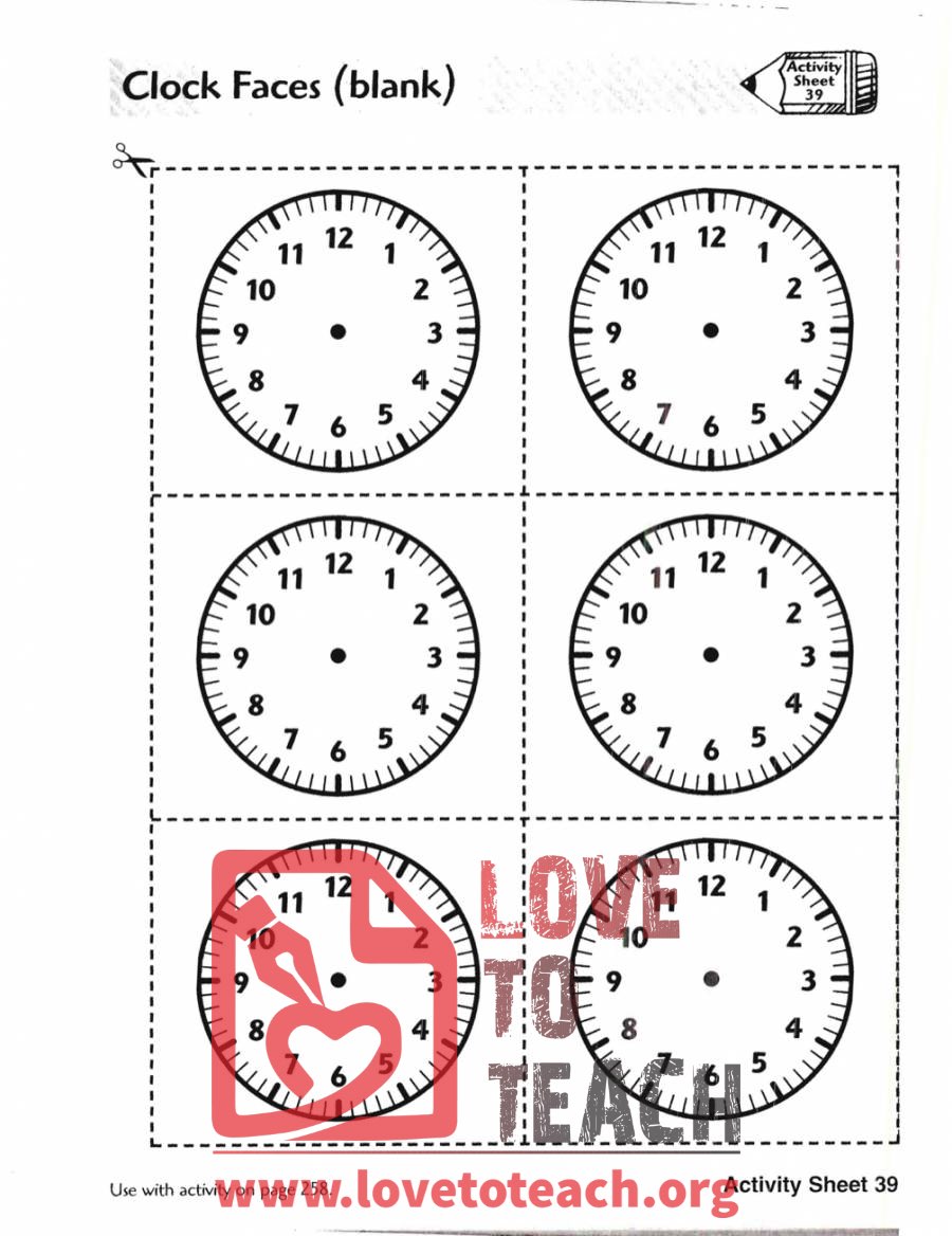 Analog Clock Faces (blank)