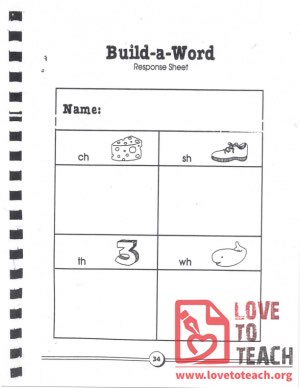 Build-a-Word: cheese, shoe, three, whale