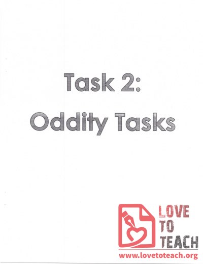 Oddity Tasks