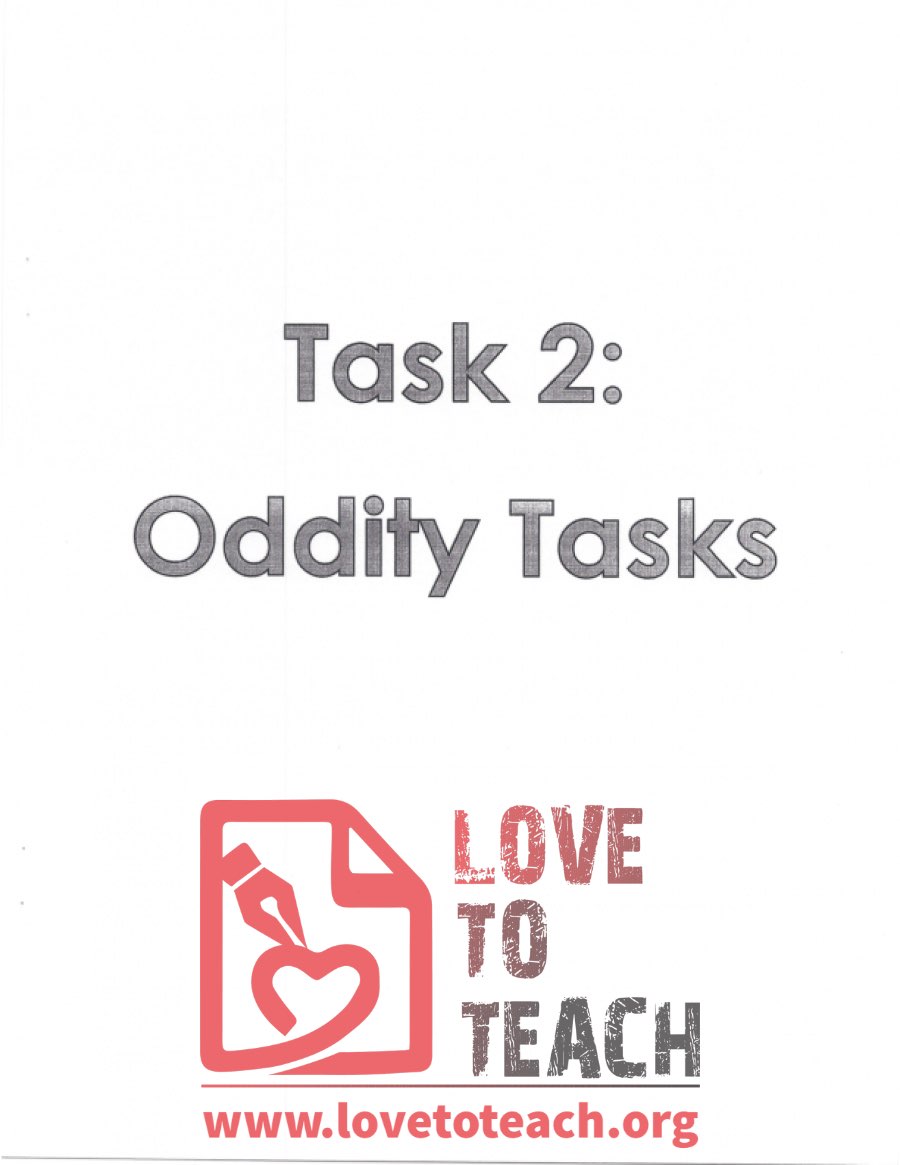 Oddity Tasks