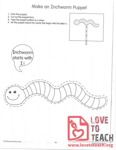 Make an Inchworm Puppet