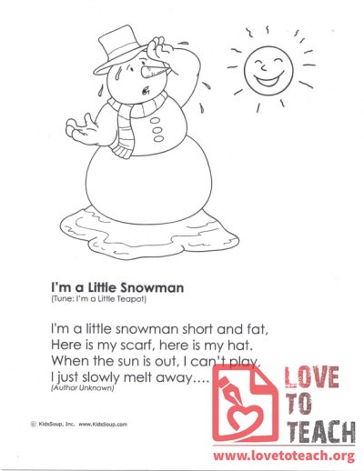 I&#039;m a Little Snowman Song