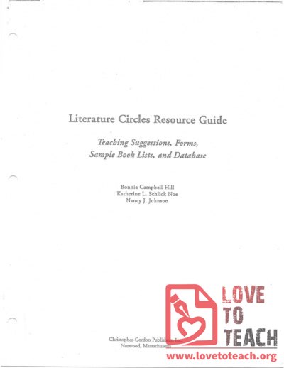 Literature Circles Resource Guide (master packet)