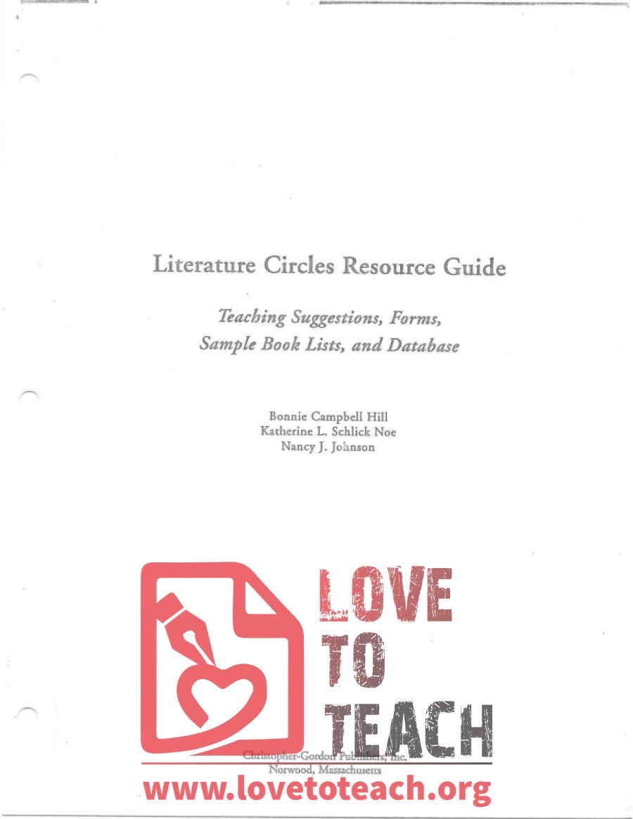 Literature Circles Resource Guide (master packet)